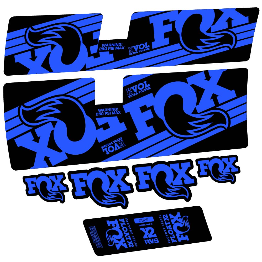 Decal Fox Float X2 Factory 2016, Shock Absorber, bike sticker vinyl
