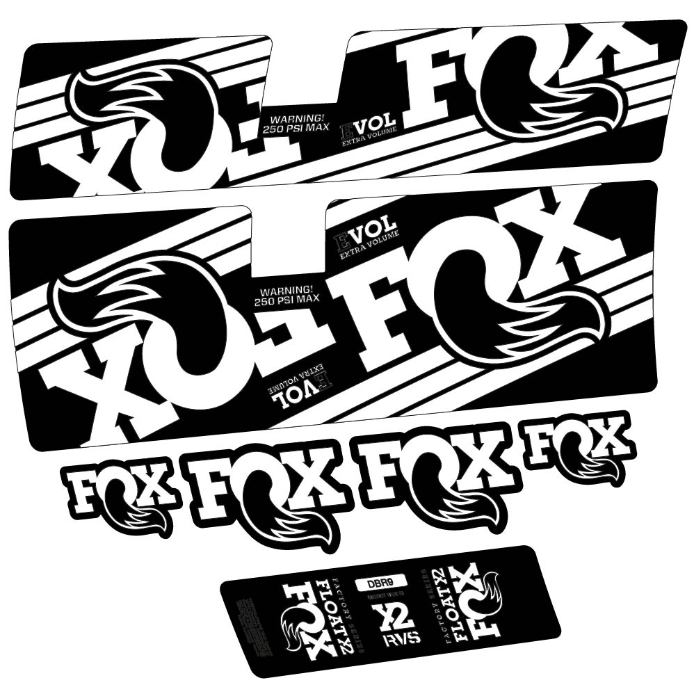 Decal Fox Float X2 Factory 2016, Shock Absorber, bike sticker vinyl