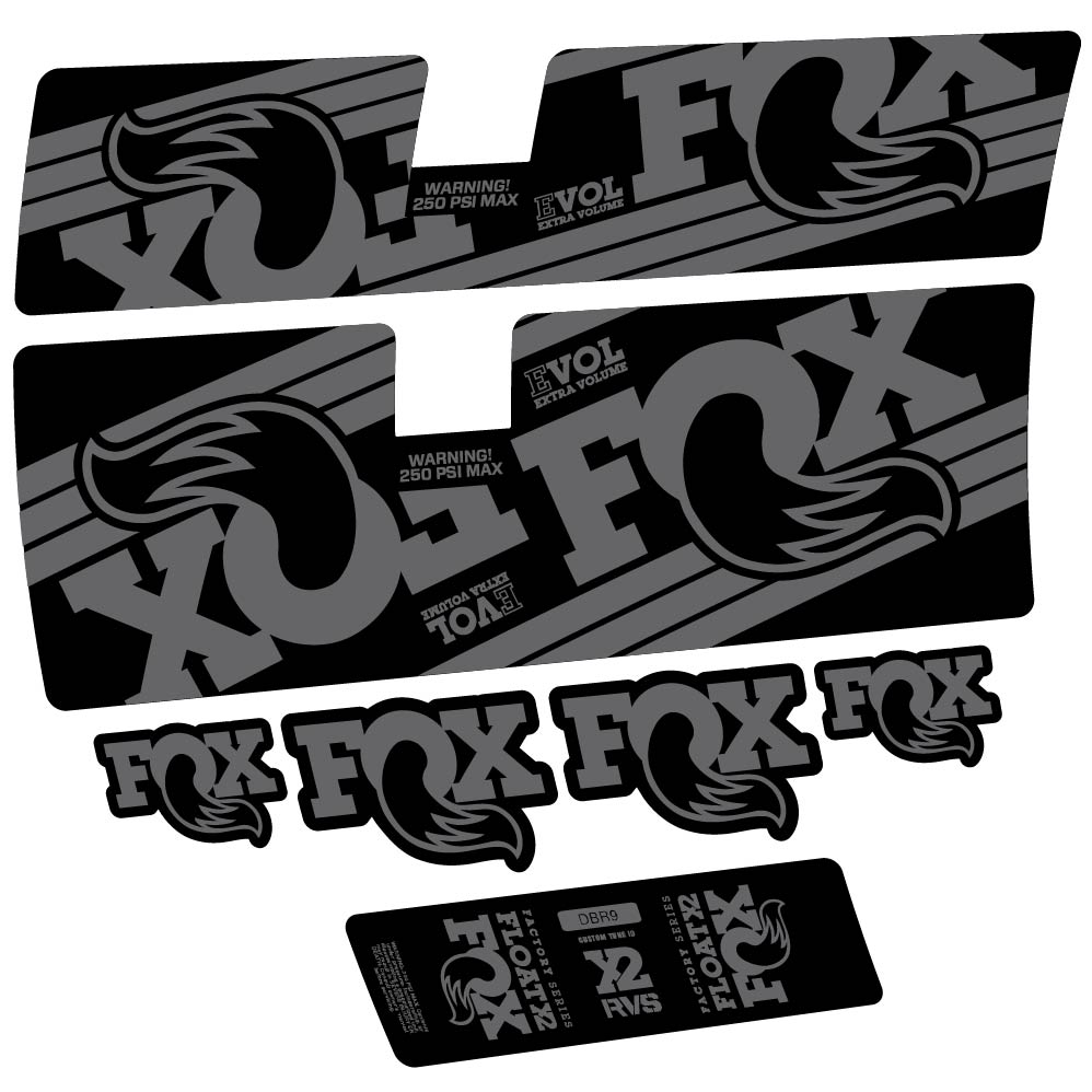 Decal Fox Float X2 Factory 2016, Shock Absorber, bike sticker vinyl