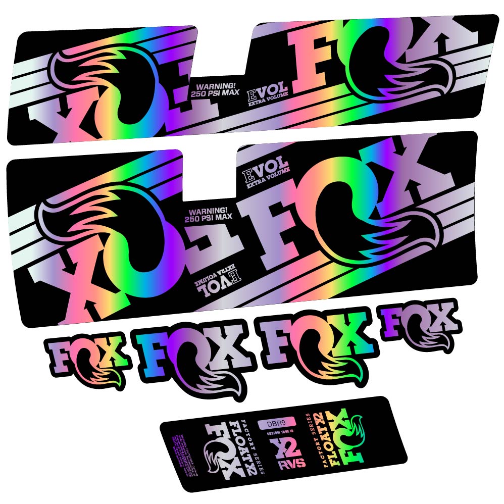Decal Fox Float X2 Factory 2016, Shock Absorber, bike sticker vinyl