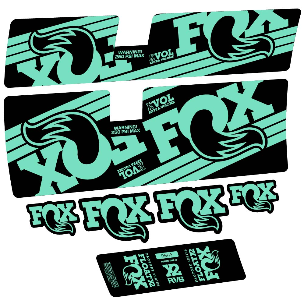 Decal Fox Float X2 Factory 2016, Shock Absorber, bike sticker vinyl