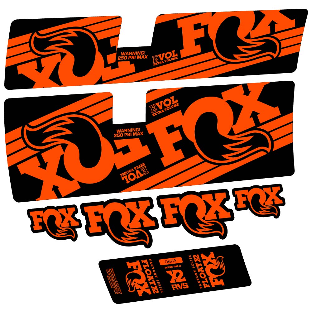 Decal Fox Float X2 Factory 2016, Shock Absorber, bike sticker vinyl