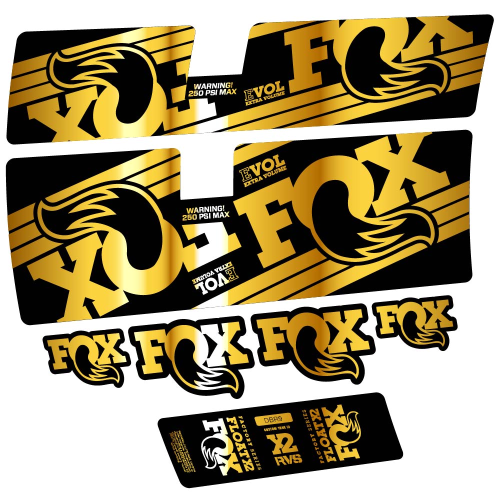 Decal Fox Float X2 Factory 2016, Shock Absorber, bike sticker vinyl