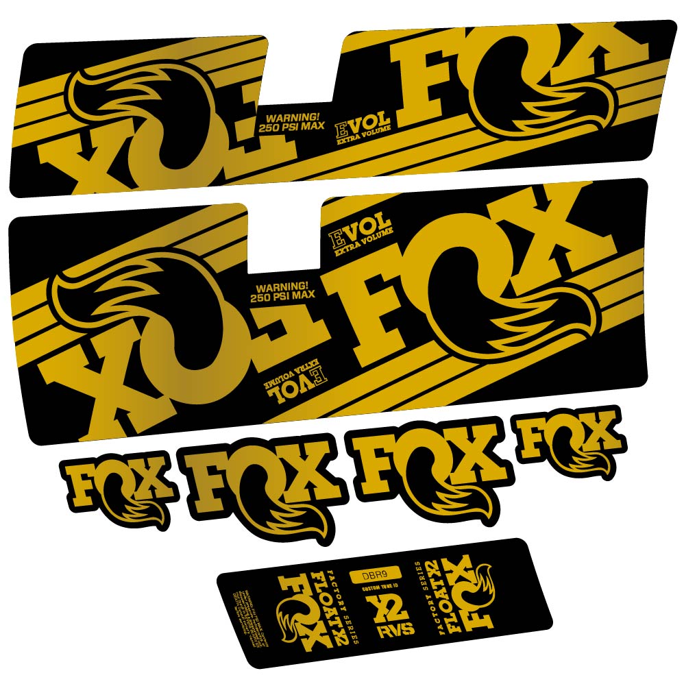 Decal Fox Float X2 Factory 2016, Shock Absorber, bike sticker vinyl