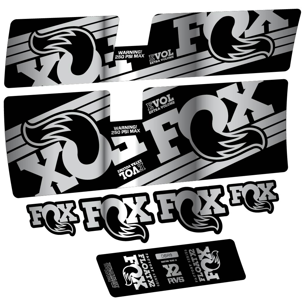 Decal Fox Float X2 Factory 2016, Shock Absorber, bike sticker vinyl