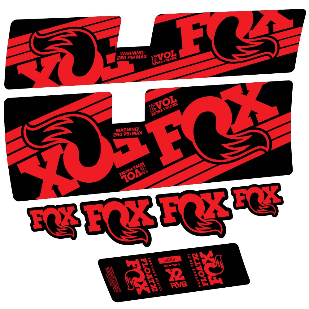 Decal Fox Float X2 Factory 2016, Shock Absorber, bike sticker vinyl