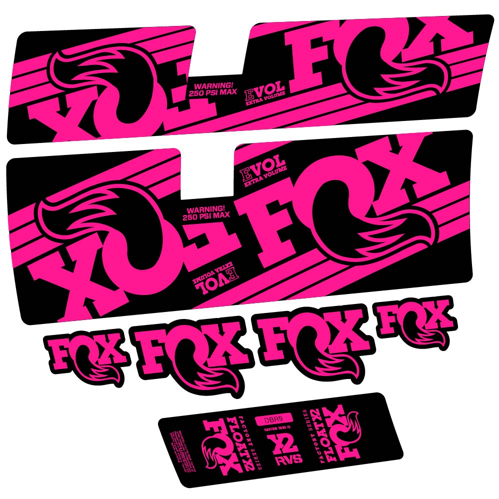 Decal Fox Float X2 Factory 2016, Shock Absorber, bike sticker vinyl
