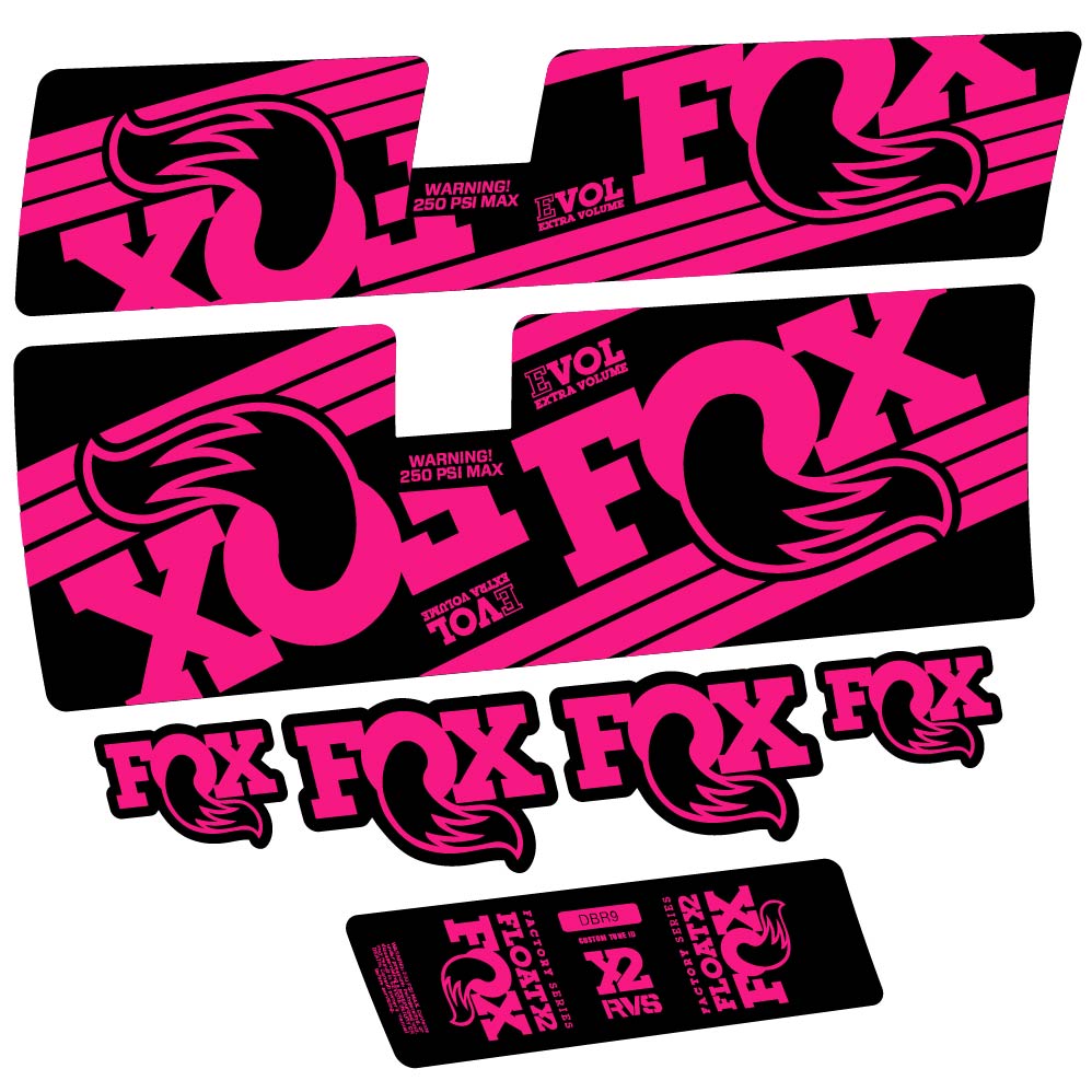 Decal Fox Float X2 Factory 2016, Shock Absorber, bike sticker vinyl