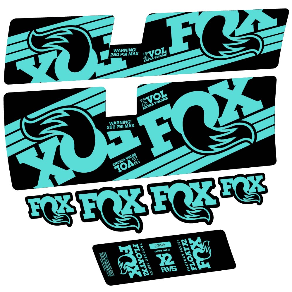 Decal Fox Float X2 Factory 2016, Shock Absorber, bike sticker vinyl