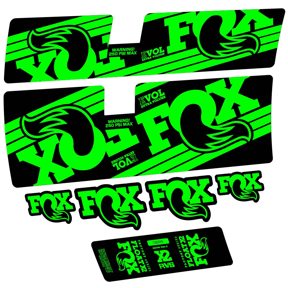 Decal Fox Float X2 Factory 2016, Shock Absorber, bike sticker vinyl