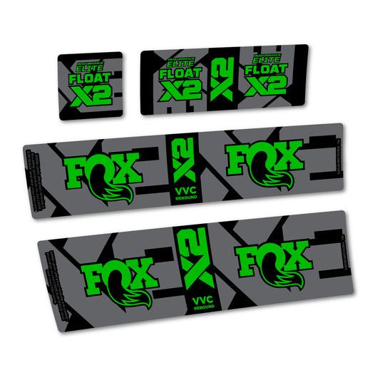 Grass Green decal for Fox Performance Elite Float X2 2026 rear shock – bike sticker vinyl