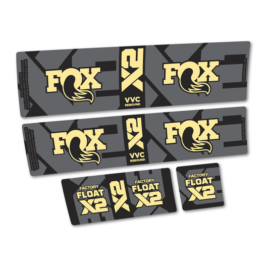Cream decal for Fox Factory Float X2 2026 rear shock – bike sticker vinyl