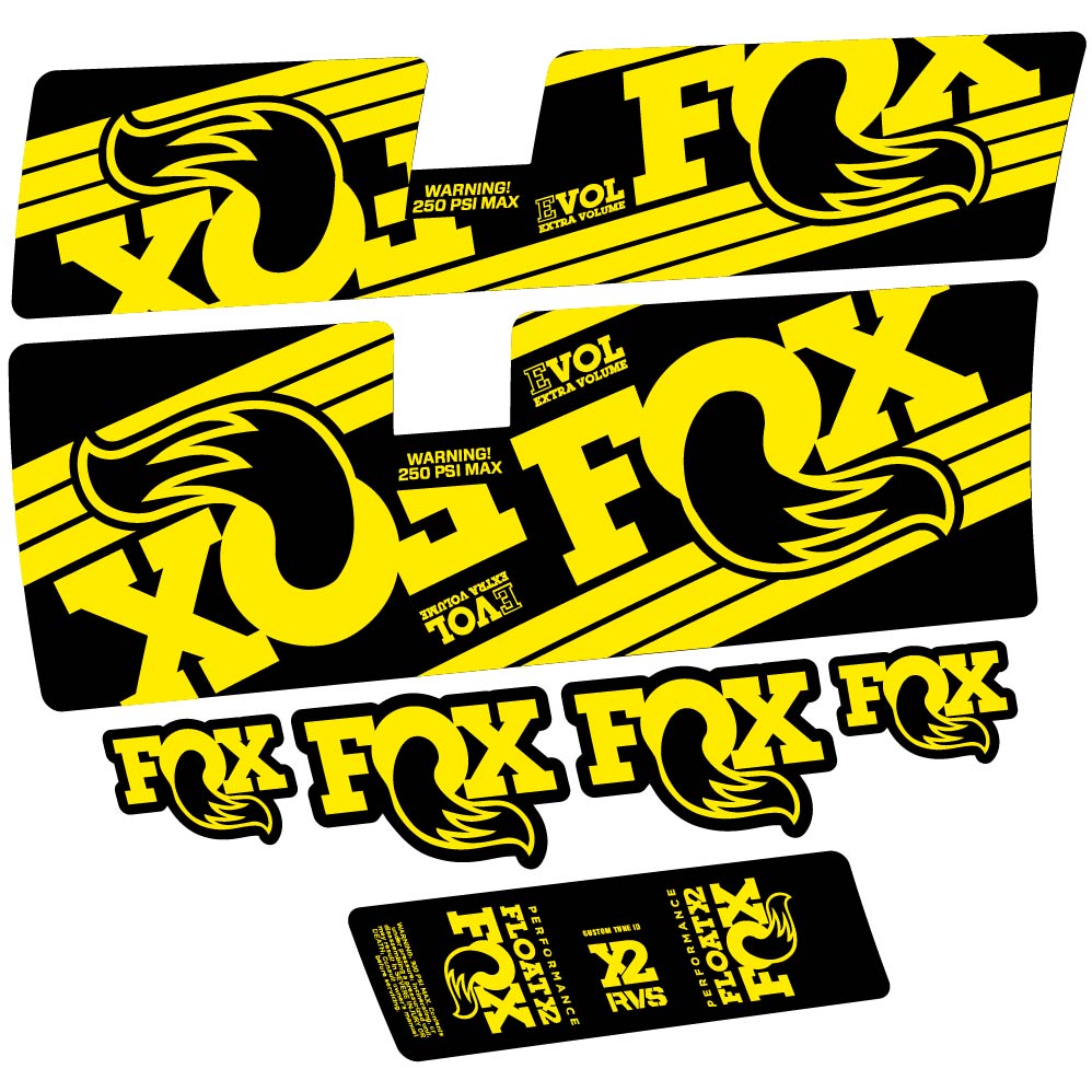 Decal Fox Float X2 Performance 2016, Shock Absorber, bike sticker vinyl