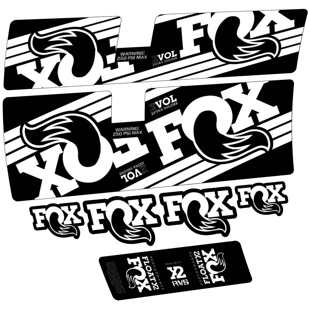 Decal Fox Float X2 Performance 2016, Shock Absorber, bike sticker vinyl