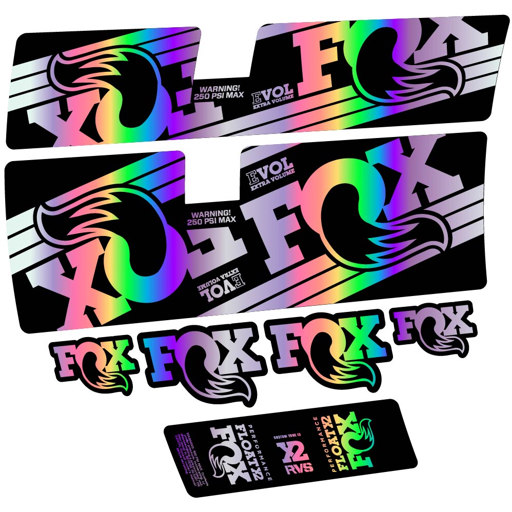 Decal Fox Float X2 Performance 2016, Shock Absorber, bike sticker vinyl