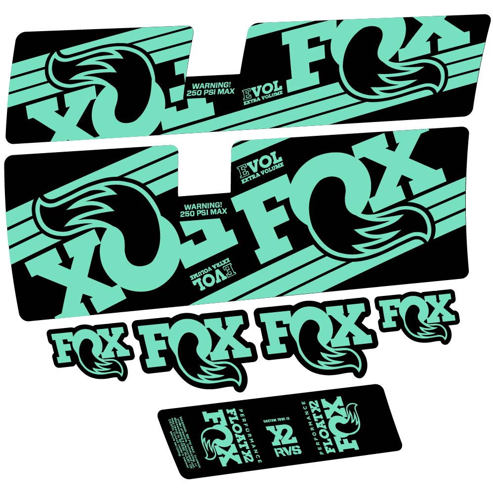 Decal Fox Float X2 Performance 2016, Shock Absorber, bike sticker vinyl