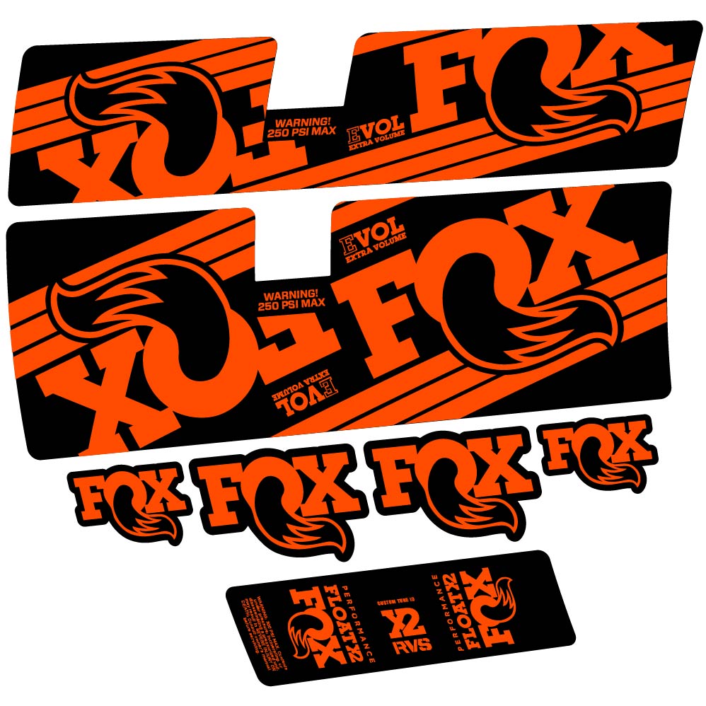Decal Fox Float X2 Performance 2016, Shock Absorber, bike sticker vinyl