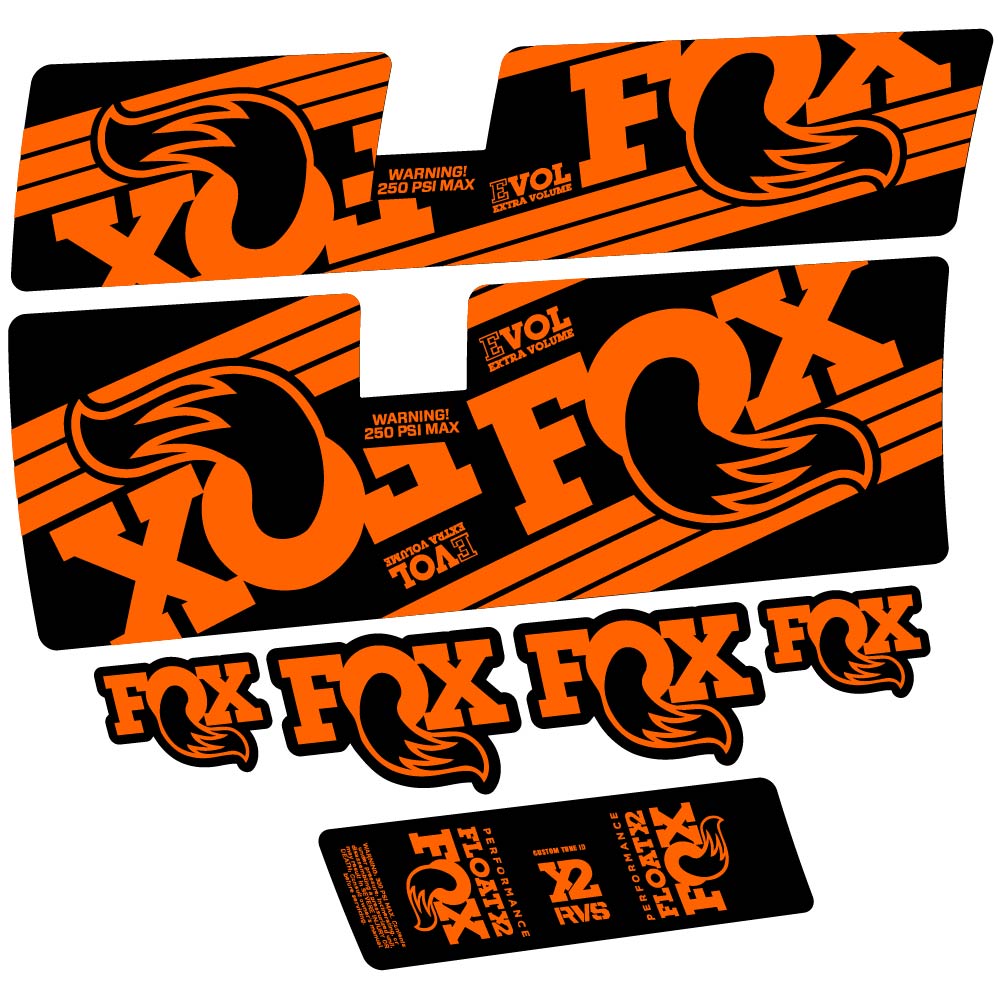 Decal Fox Float X2 Performance 2016, Shock Absorber, bike sticker vinyl