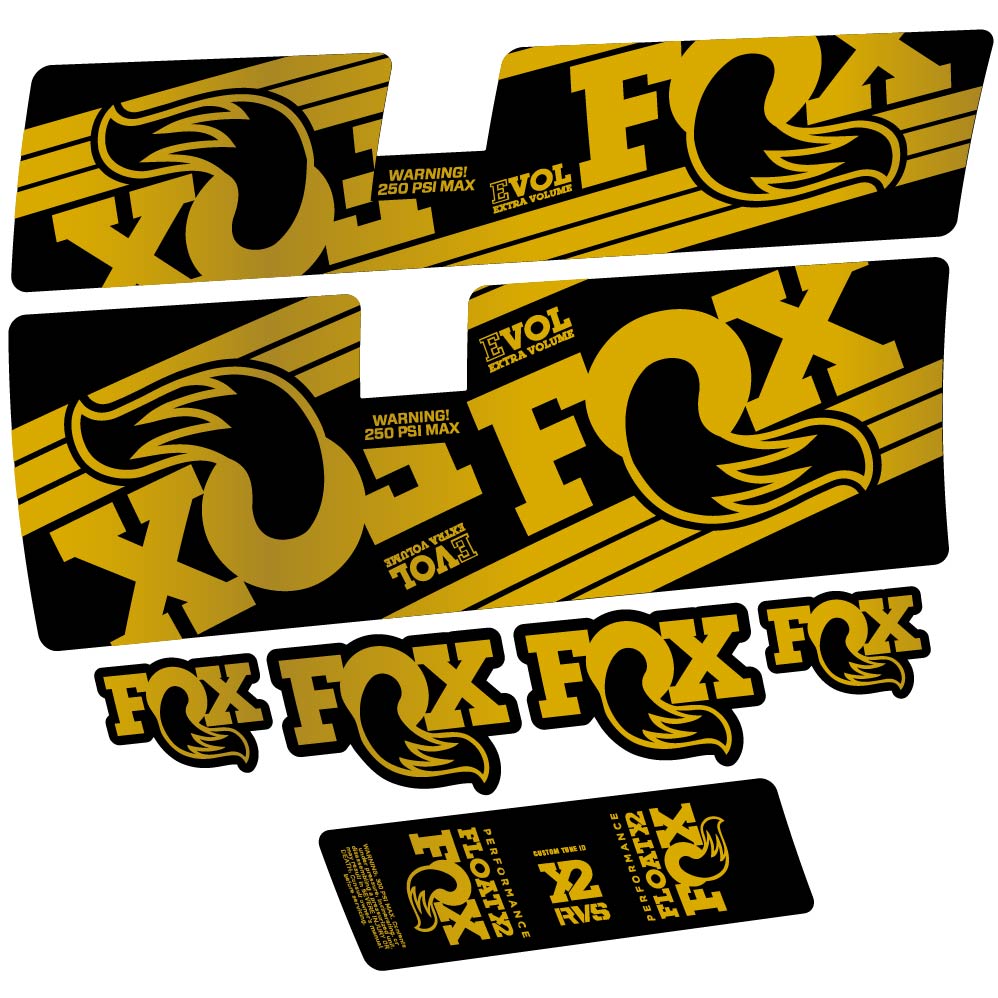Decal Fox Float X2 Performance 2016, Shock Absorber, bike sticker vinyl