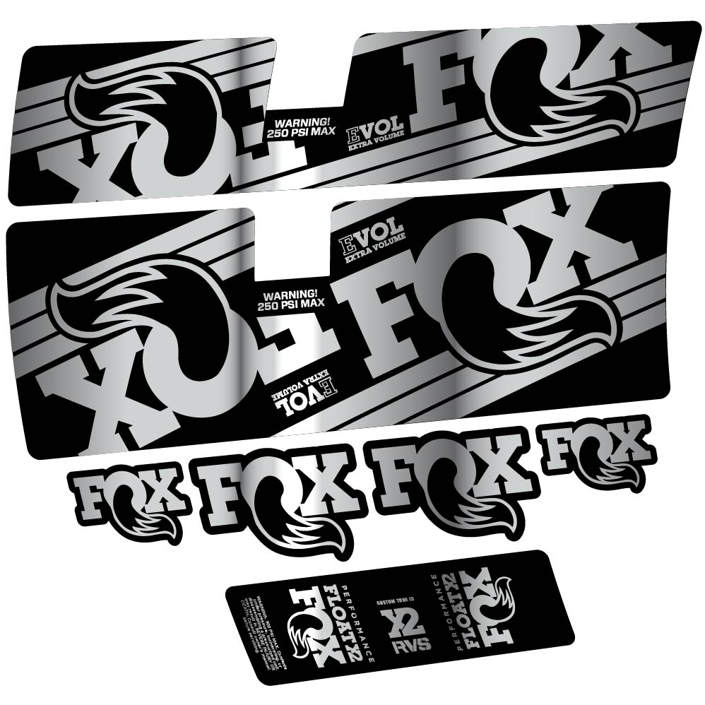 Decal Fox Float X2 Performance 2016, Shock Absorber, bike sticker vinyl