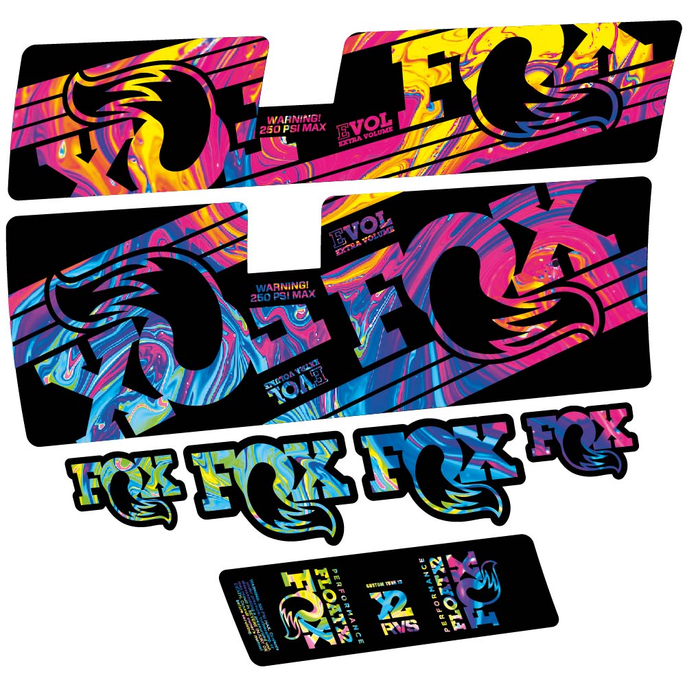Decal Fox Float X2 Performance 2016, Shock Absorber, bike sticker vinyl