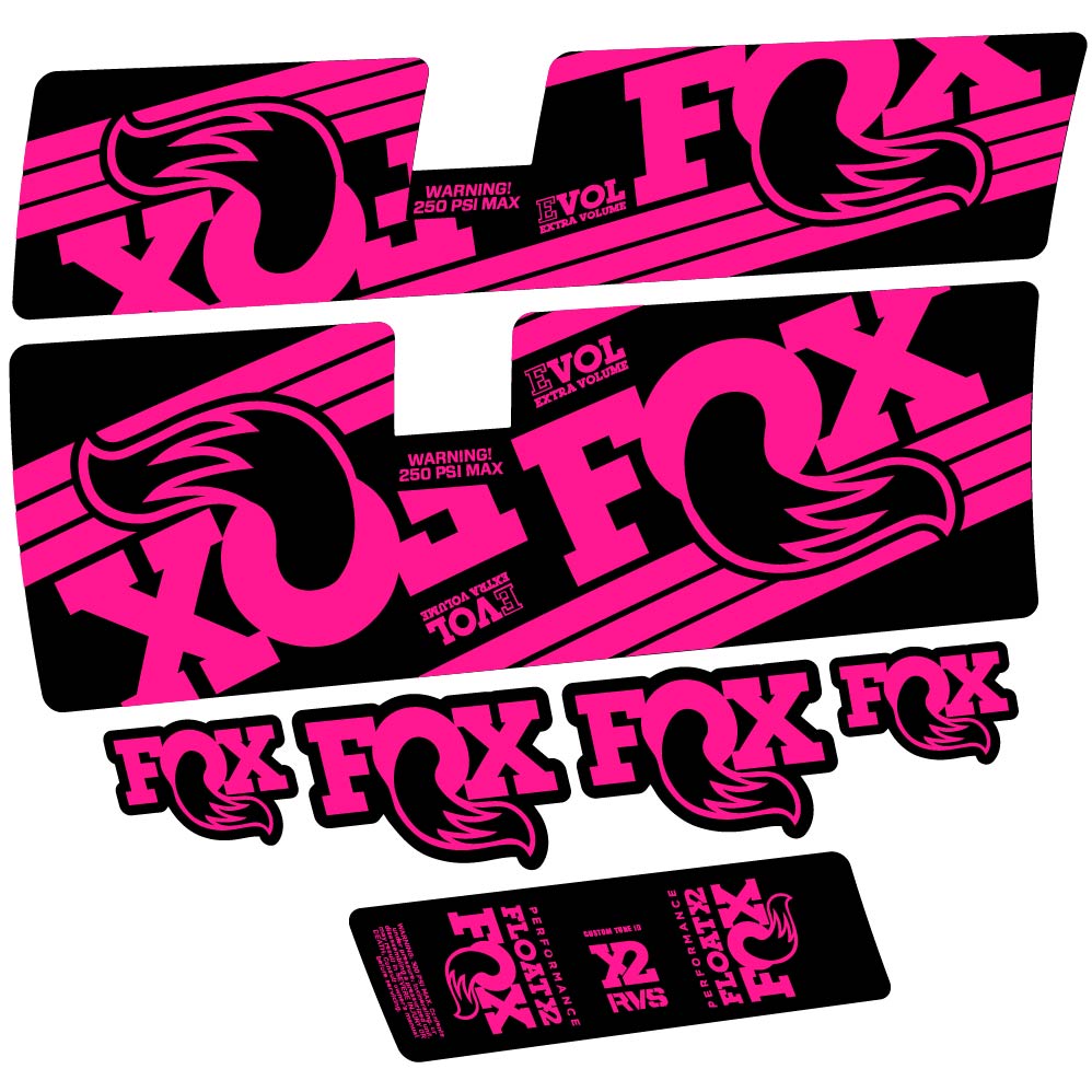 Decal Fox Float X2 Performance 2016, Shock Absorber, bike sticker vinyl