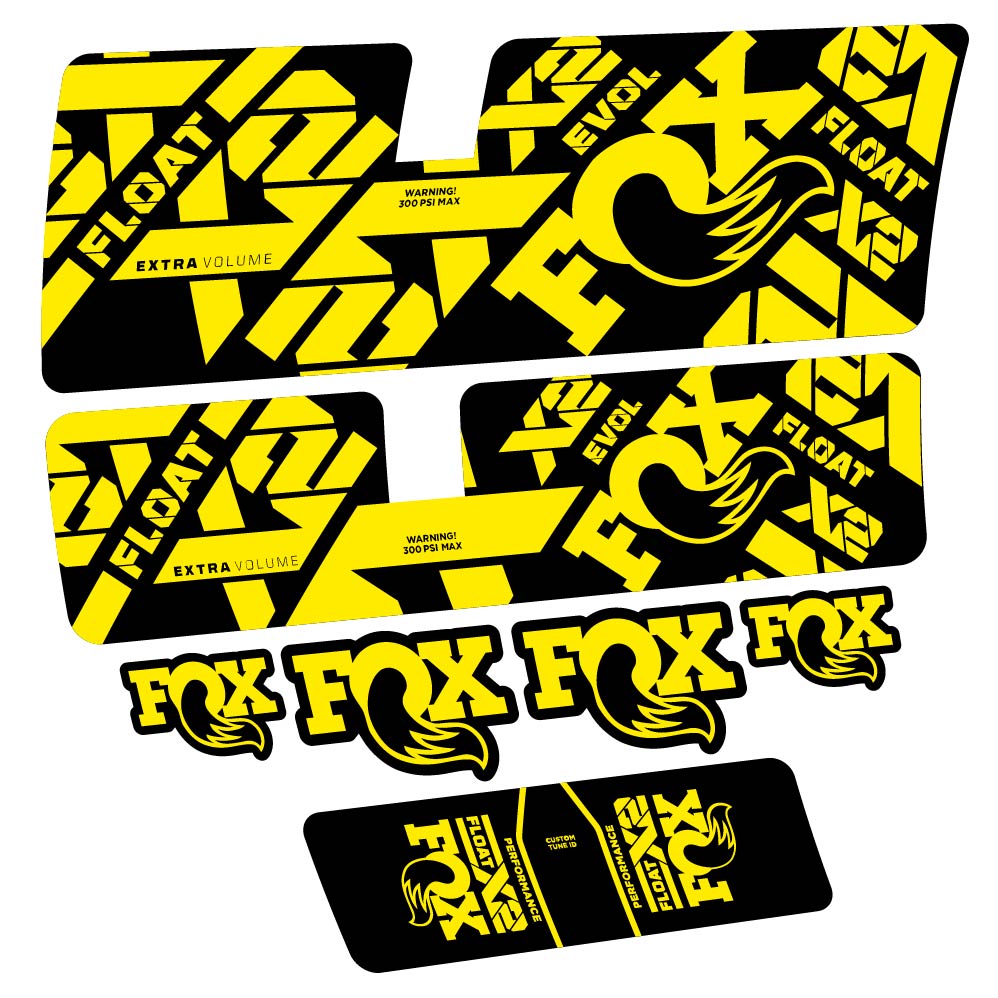 Decal Fox Float X2 Performance 2021, Shock Absorber, bike sticker vinyl