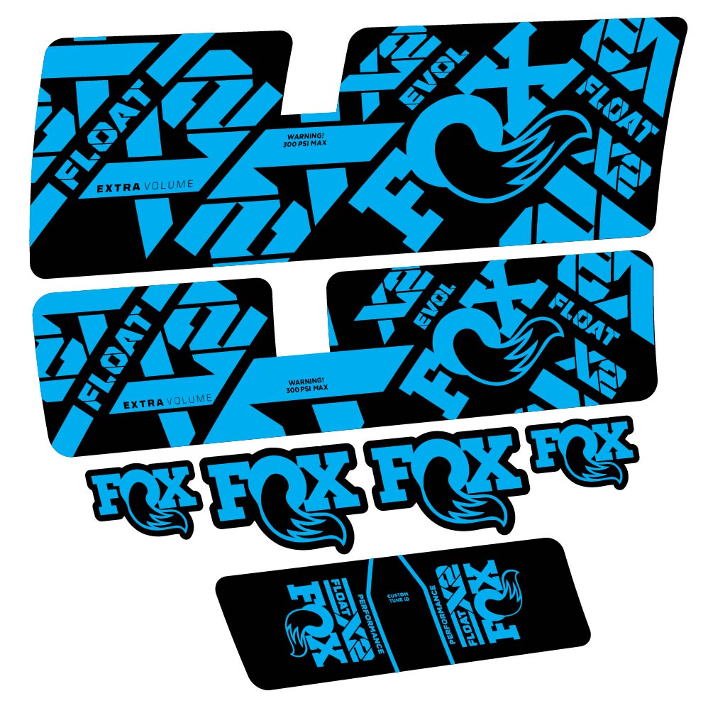 Decal Fox Float X2 Performance 2021, Shock Absorber, bike sticker vinyl