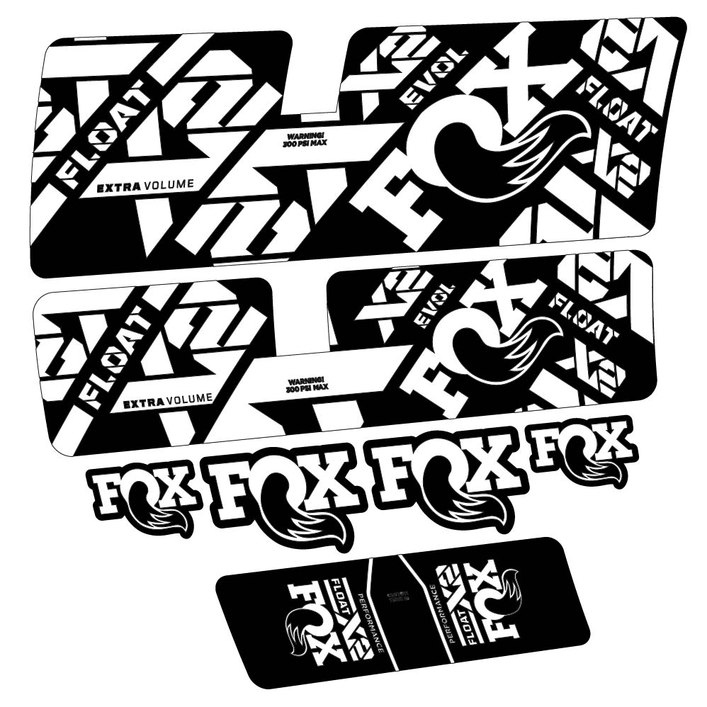 Decal Fox Float X2 Performance 2021, Shock Absorber, bike sticker vinyl