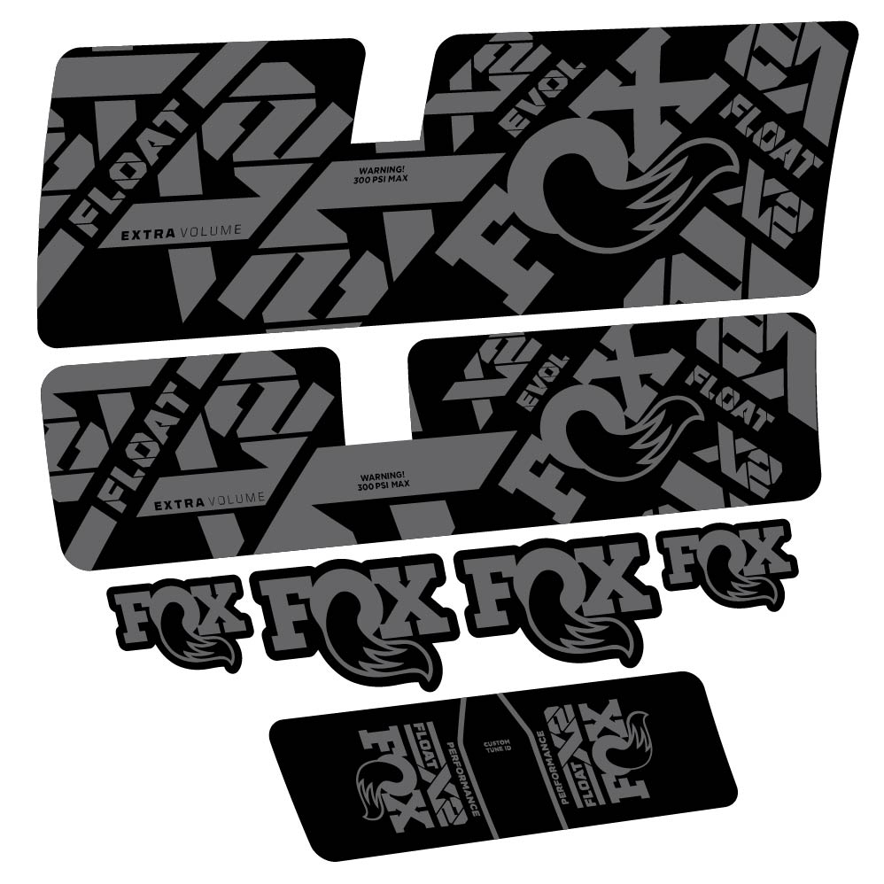 Decal Fox Float X2 Performance 2021, Shock Absorber, bike sticker vinyl