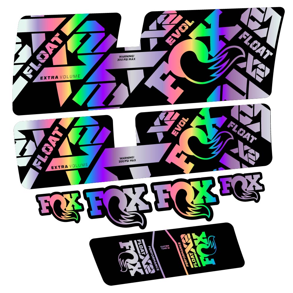 Decal Fox Float X2 Performance 2021, Shock Absorber, bike sticker vinyl