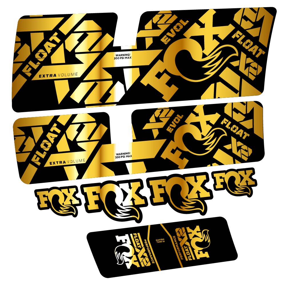 Decal Fox Float X2 Performance 2021, Shock Absorber, bike sticker vinyl