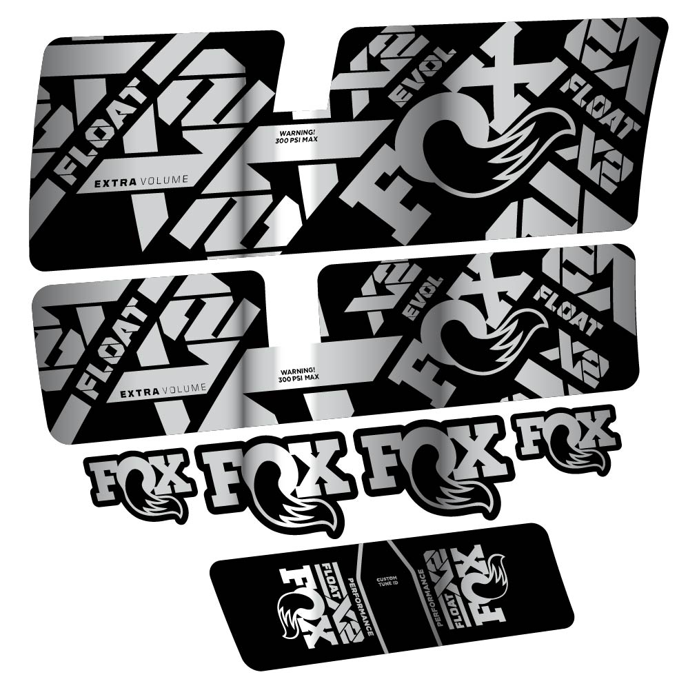 Decal Fox Float X2 Performance 2021, Shock Absorber, bike sticker vinyl