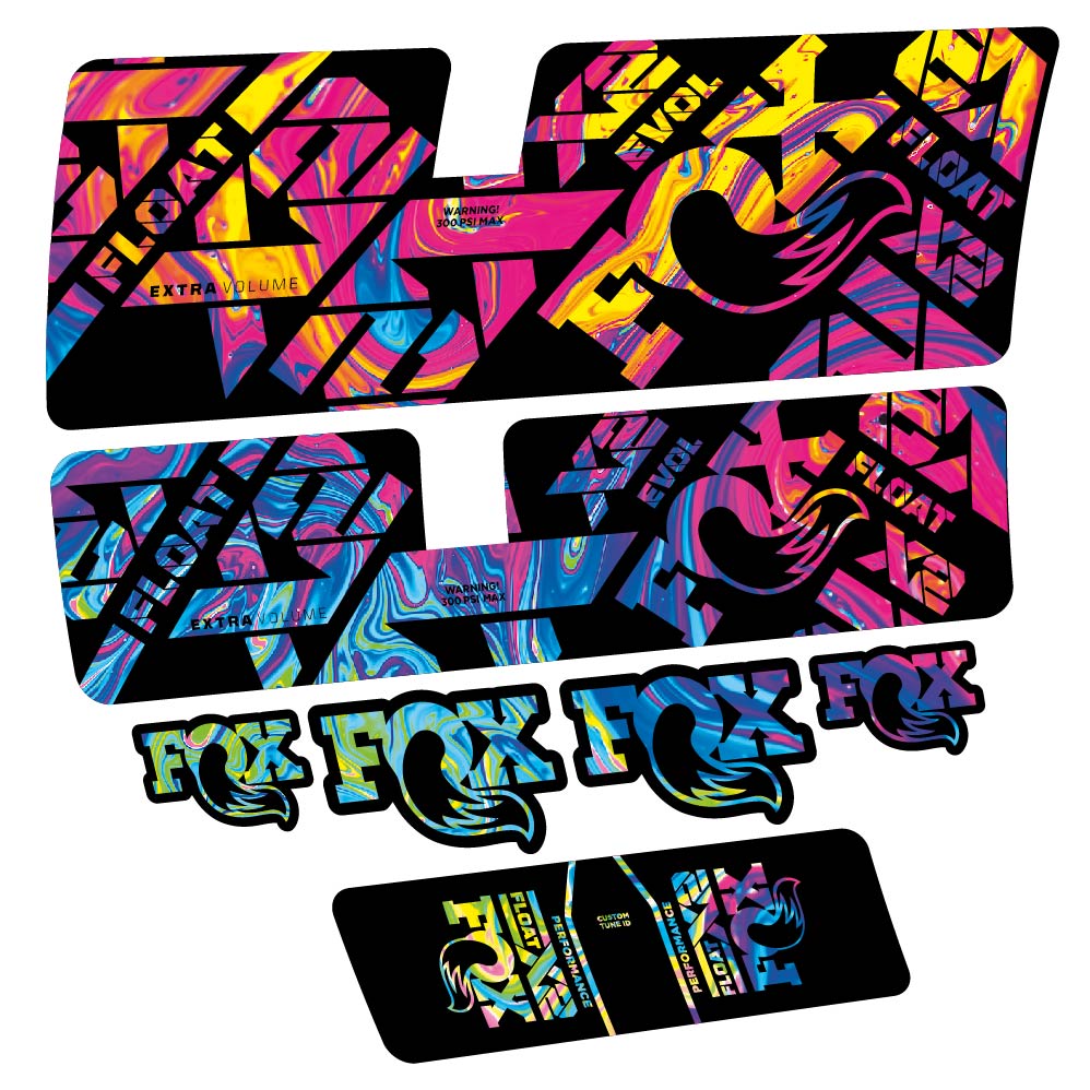Decal Fox Float X2 Performance 2021, Shock Absorber, bike sticker vinyl