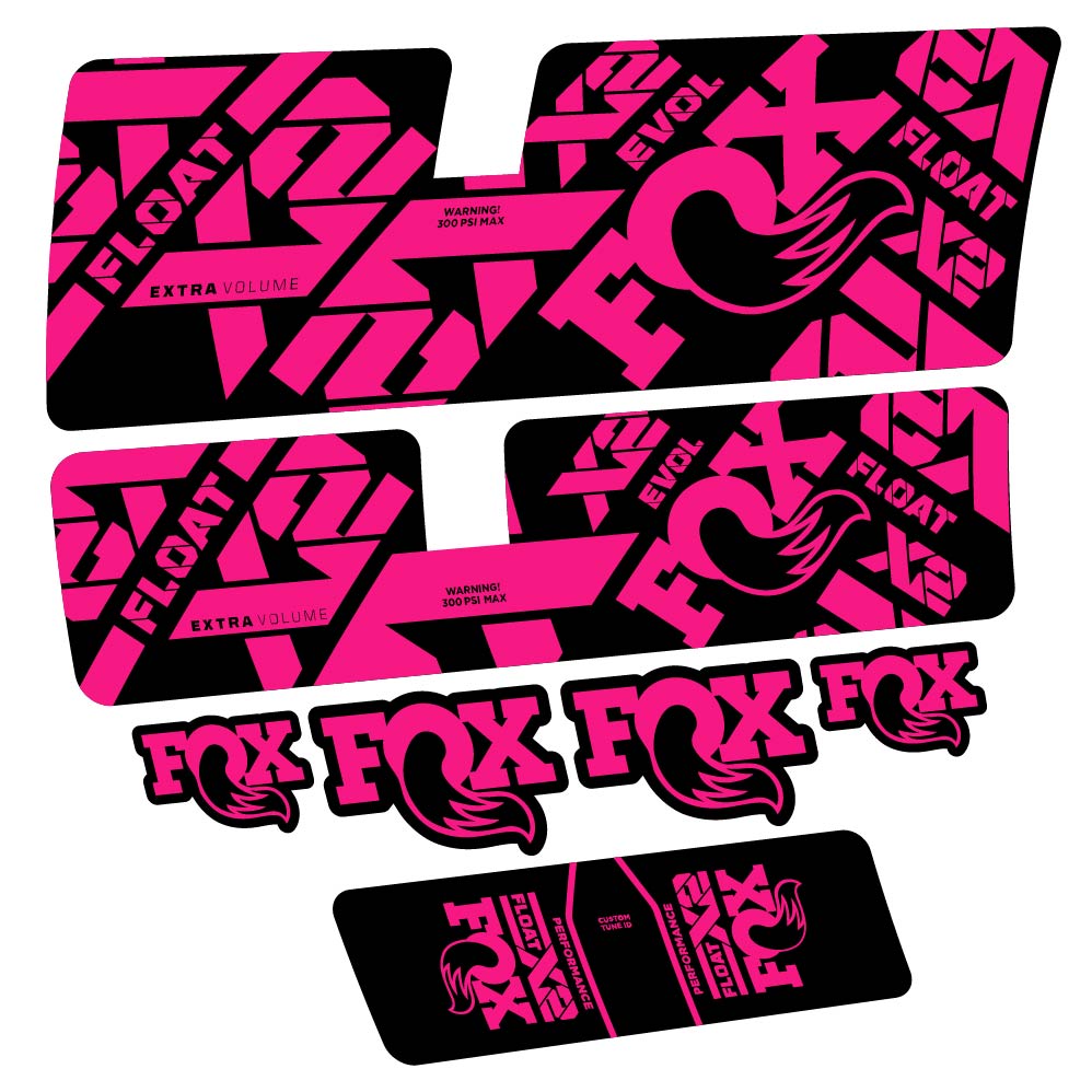 Decal Fox Float X2 Performance 2021, Shock Absorber, bike sticker vinyl