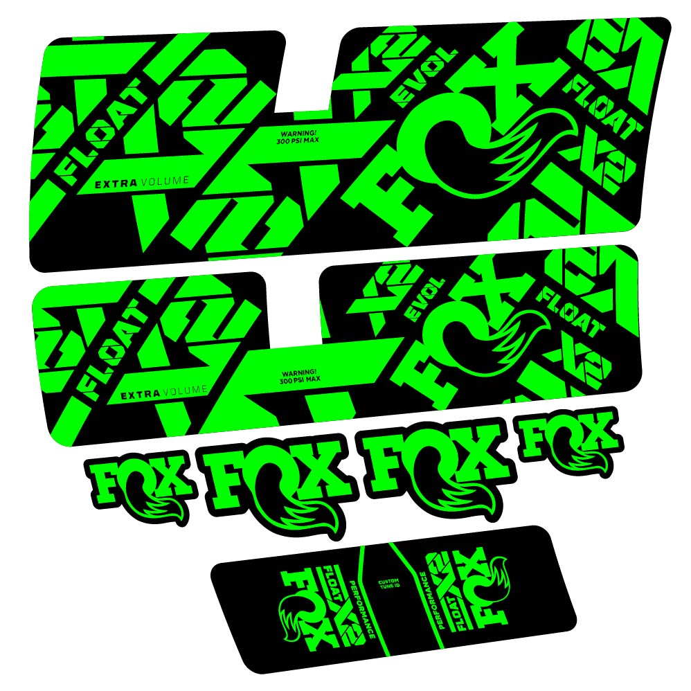 Decal Fox Float X2 Performance 2021, Shock Absorber, bike sticker vinyl