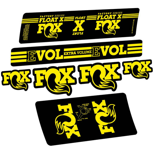 Aufkleber Fox Float X Factory 2016, Stoßdämpfer, Fahrradaufkleber Vinyl