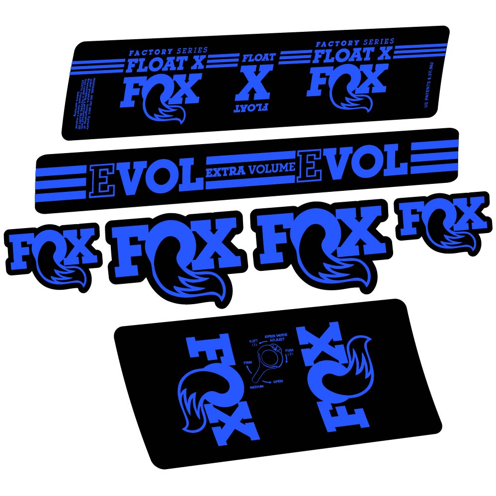 Aufkleber Fox Float X Factory 2016, Stoßdämpfer, Fahrradaufkleber Vinyl