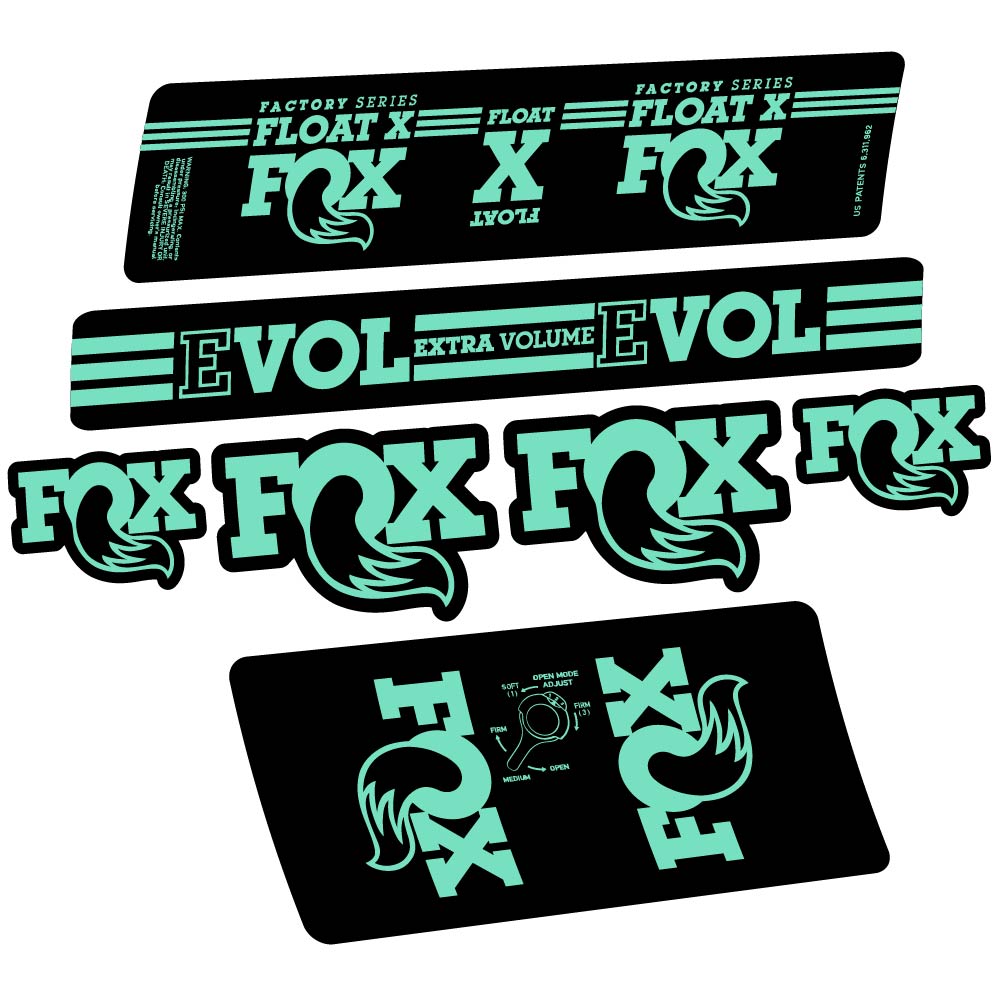 Aufkleber Fox Float X Factory 2016, Stoßdämpfer, Fahrradaufkleber Vinyl
