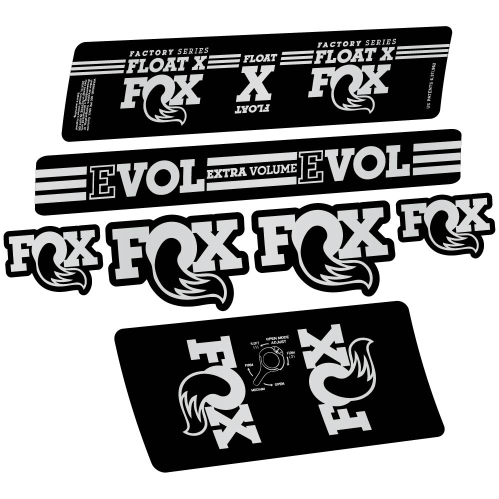 Aufkleber Fox Float X Factory 2016, Stoßdämpfer, Fahrradaufkleber Vinyl