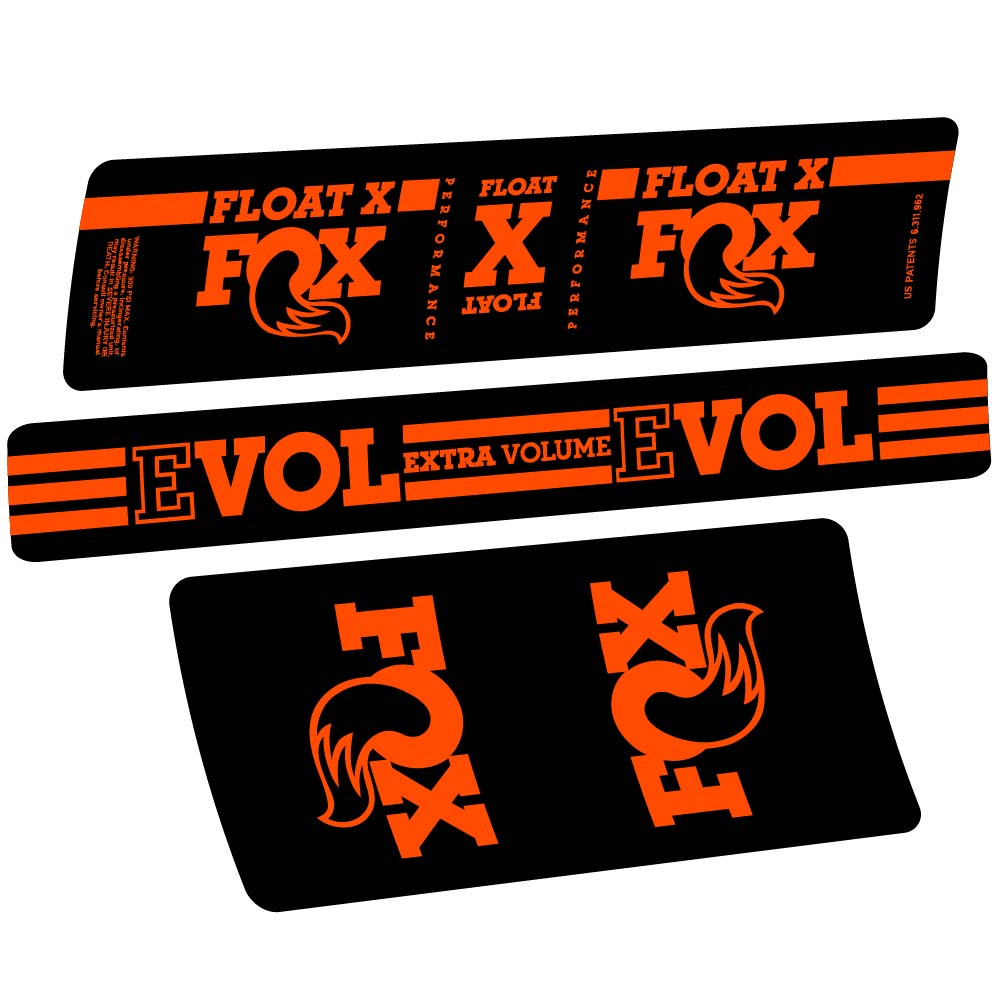 Aufkleber Fox Float X, Stoßdämpfer, Fahrradaufkleber Vinyl