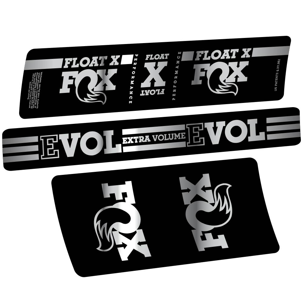 Aufkleber Fox Float X, Stoßdämpfer, Fahrradaufkleber Vinyl