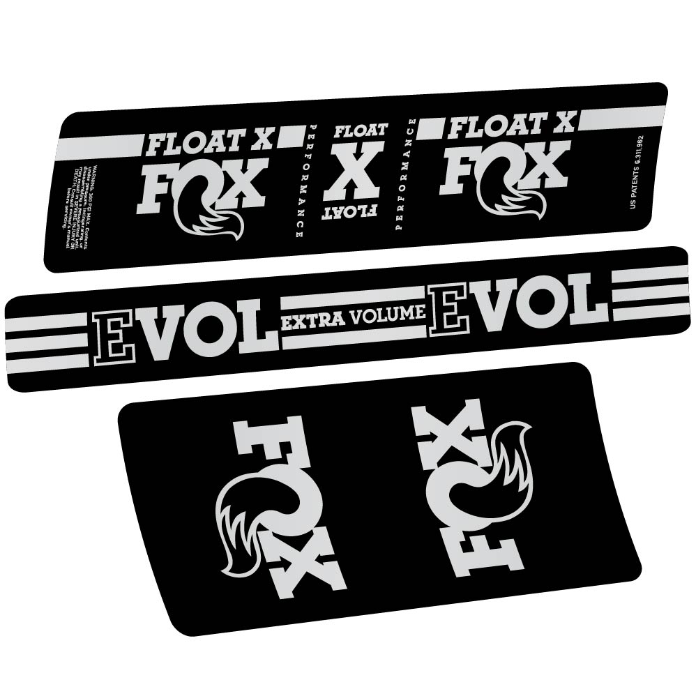 Aufkleber Fox Float X, Stoßdämpfer, Fahrradaufkleber Vinyl