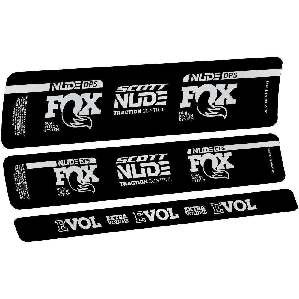 Aufkleber Fox Nude DPS Scott, Stoßdämpfer, Fahrradaufkleber Vinyl