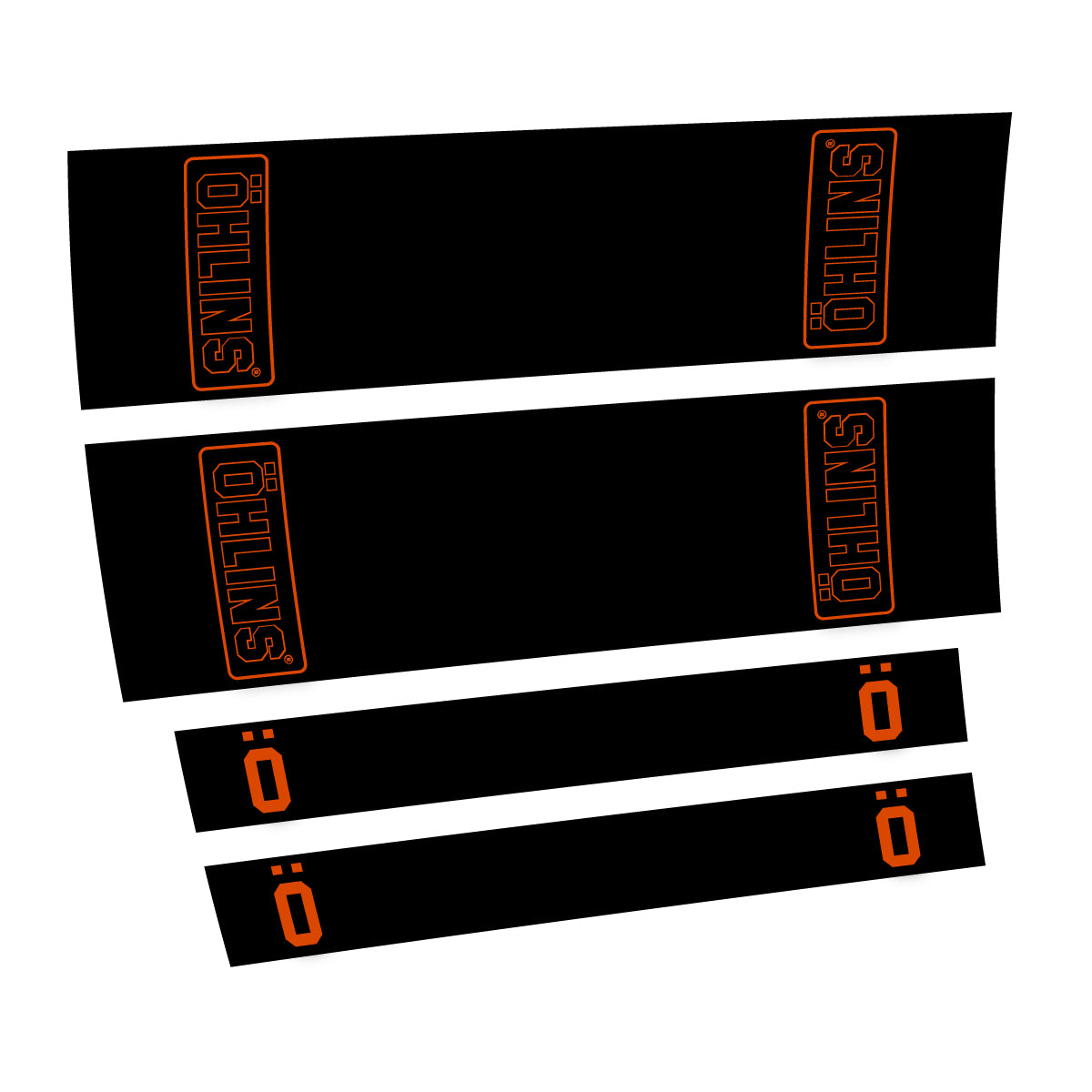 Compatible Stickers for Ohlins STX22 2016-2017, Shock Absorber vinyl decals - Clay