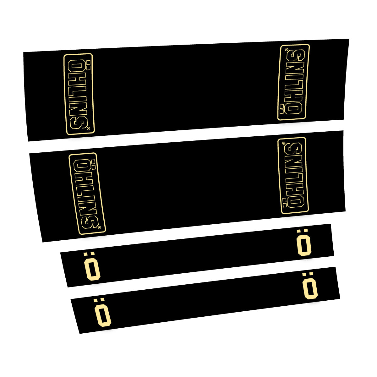 Compatible Stickers for Ohlins STX22 2016-2017, Shock Absorber vinyl decals - Cream