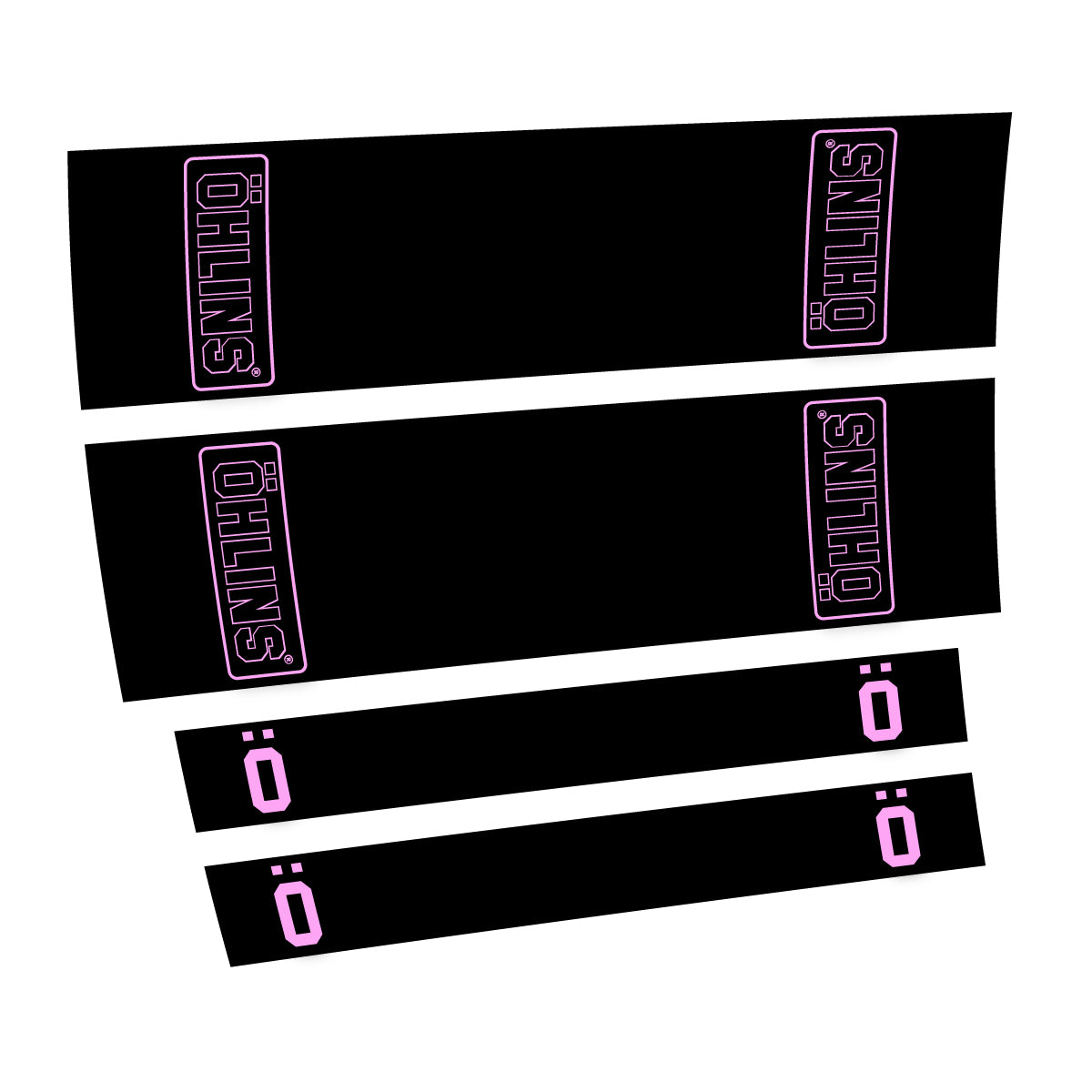 Compatible Stickers for Ohlins STX22 2016-2017, Shock Absorber vinyl decals - Light Lilac
