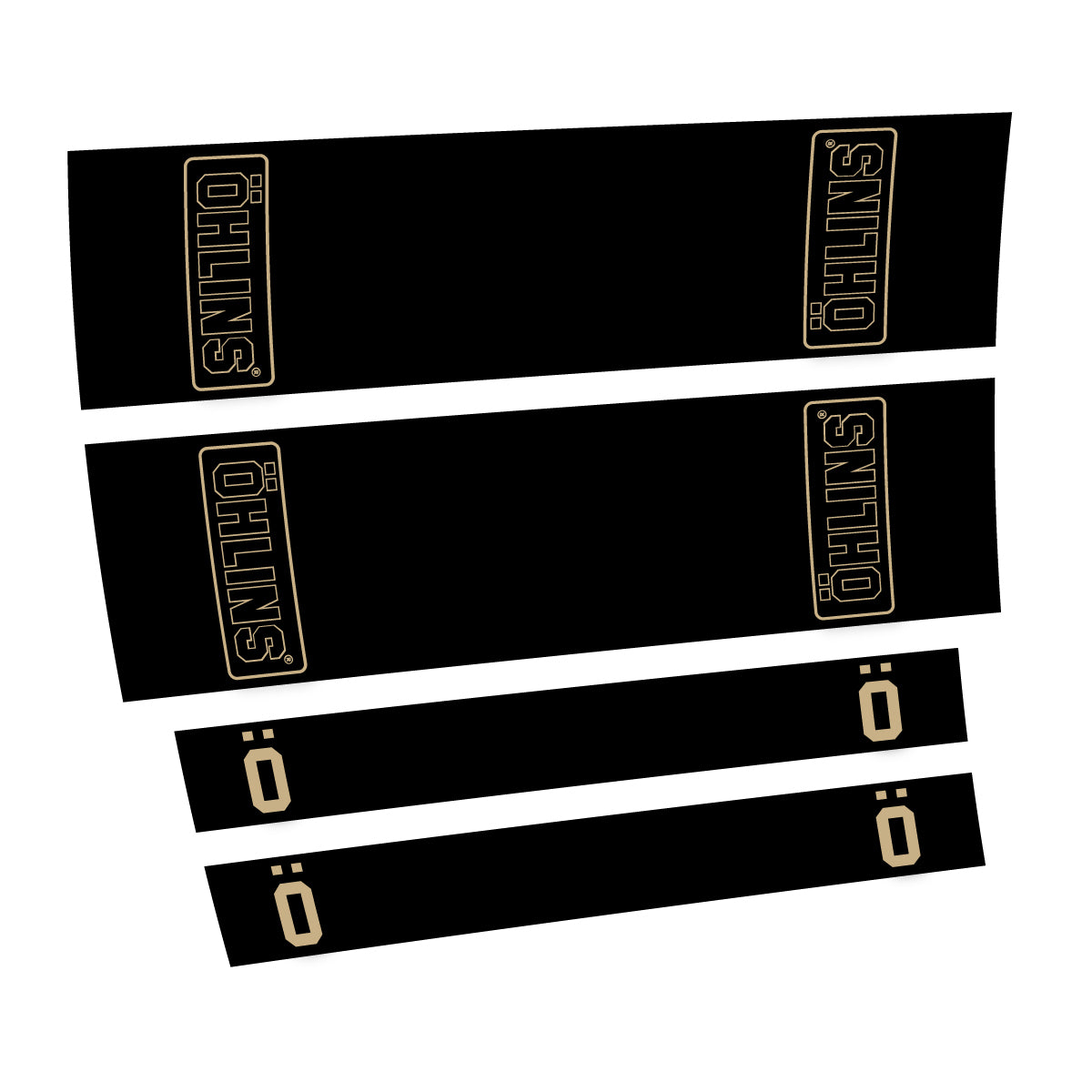 Compatible Stickers for Ohlins STX22 2016-2017, Shock Absorber vinyl decals - Sand