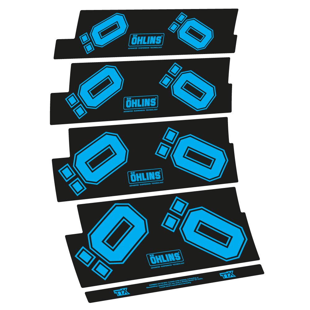 Decal Ohlins TTX, Shock Absorber, bike sticker vinyl