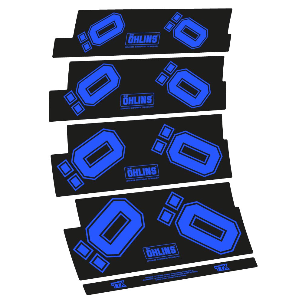 Decal Ohlins TTX, Shock Absorber, bike sticker vinyl